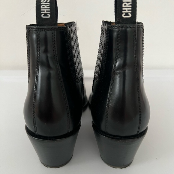 CHRISTIAN DIOR Matte Calfskin L.A. Star Western style Ankle boots in Black 36.5 - Picture 10 of 12
